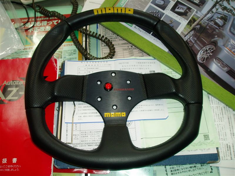 momo Commando Steering Wheel のパーツレビュー | AZ-1(おかりんD