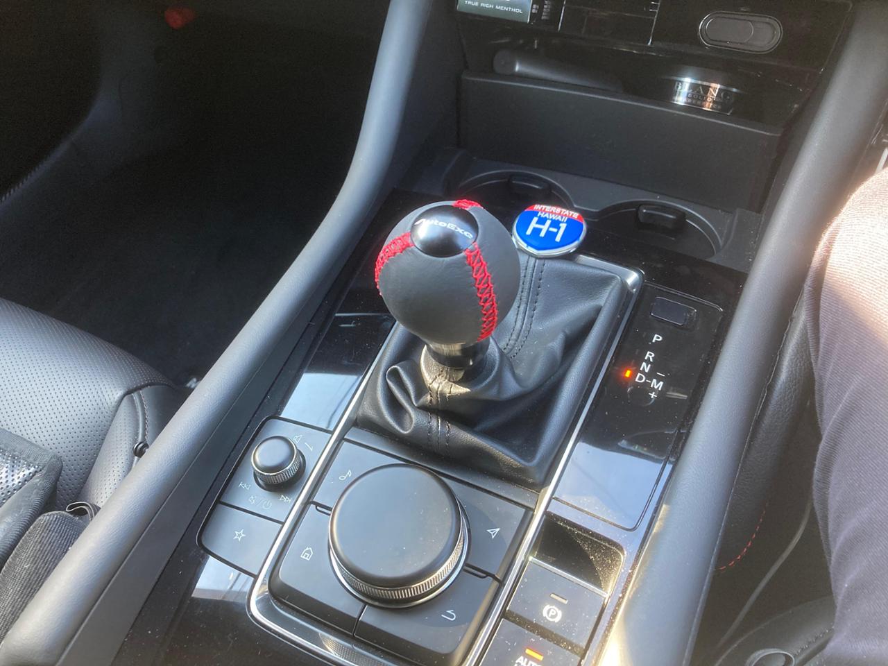 AutoExe AutoExe レザーシフトノブ 球形 AT用 A1350-03 のパーツ