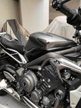 中華製 カーボンタンクエッジガード のパーツレビュー | ストリート