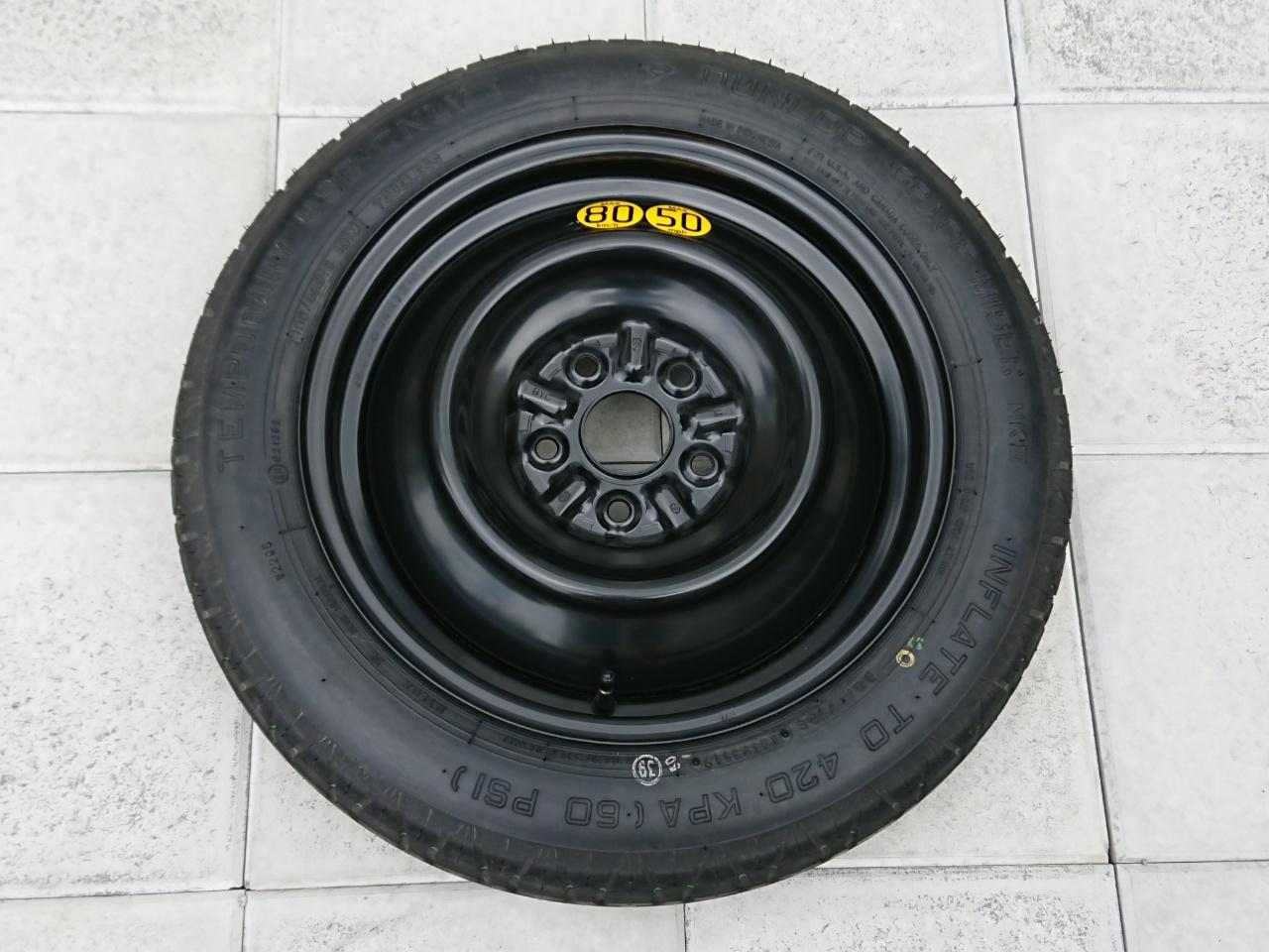 DUNLOP テンパータイヤ T135/80 D16 101M 2019年製 のパーツレビュー
