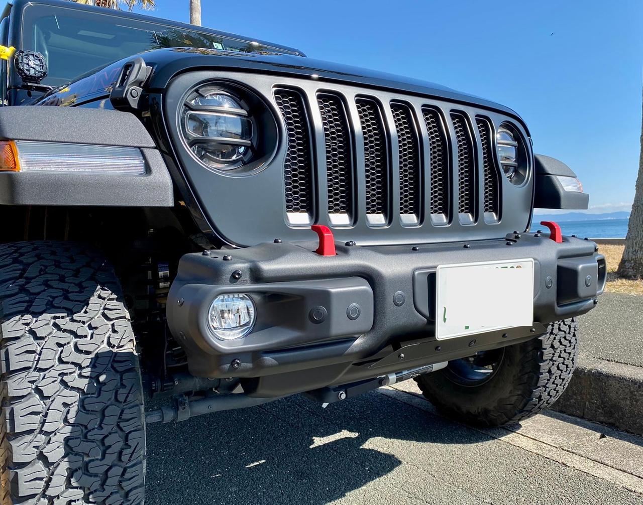 MOPAR MOPAR 純正 ルビコン フロント スチールバンパー レッドフック+