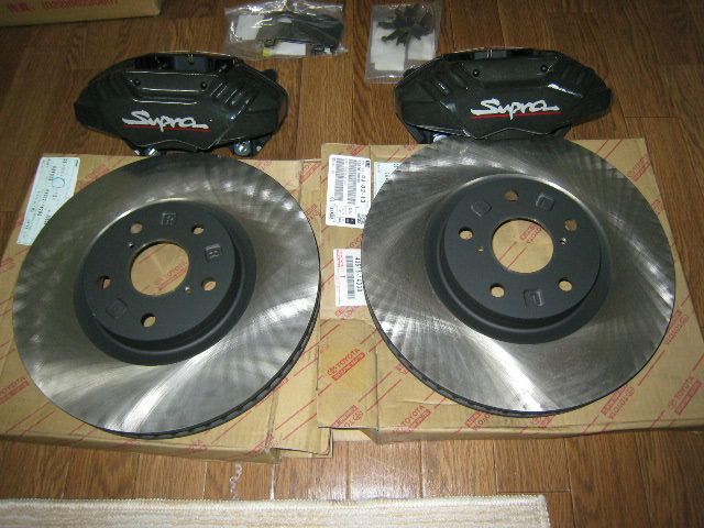 80スープラ純正Frキャリパー取り付け（トヨタ ソアラ・Z30系）by