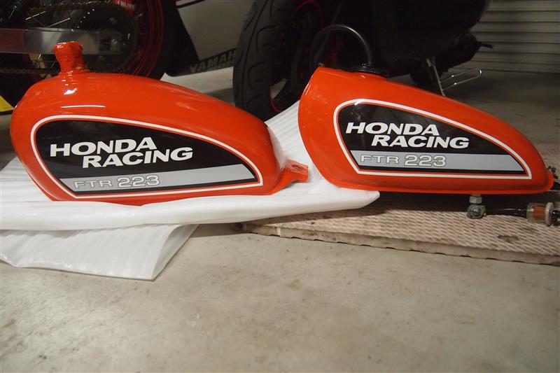 FTR223にCB223Sのタンクを取り付ける パート2（ホンダ