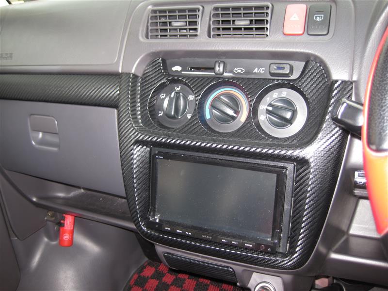 バモス オーディオパネルをラッピング（ホンダ バモス・HM1/2/3/4/HJ1