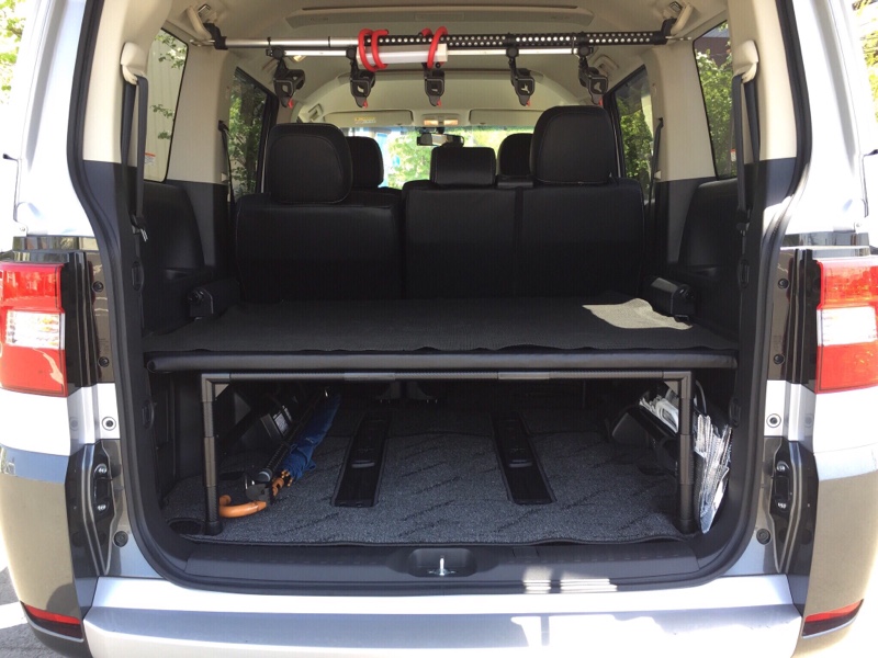 ベッド兼棚 イレクターパイプ編（三菱 デリカD:5・CV1W/CV2W/CV4W/CV5W