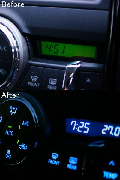 ヒーターコントロールスイッチボード交換（G's純正→後期純正
