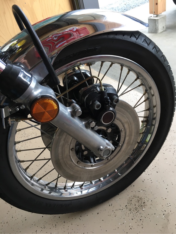 ダブルディスク化】その③ 取り付け編その2（カワサキ Z1）by KJ@信州