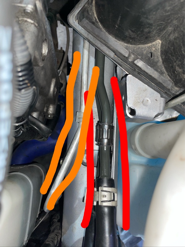 CVTオイルクーラー取り付け その2（スバル WRX S4・VAG）by 改め