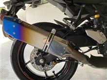 ZX25R trickstar IKAZUCHI スリップオンマフラー取付（カワサキ Ninja