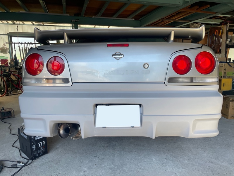 リアバンパー塗装（日産 スカイライン・R34）by Lazysheep作業隊長