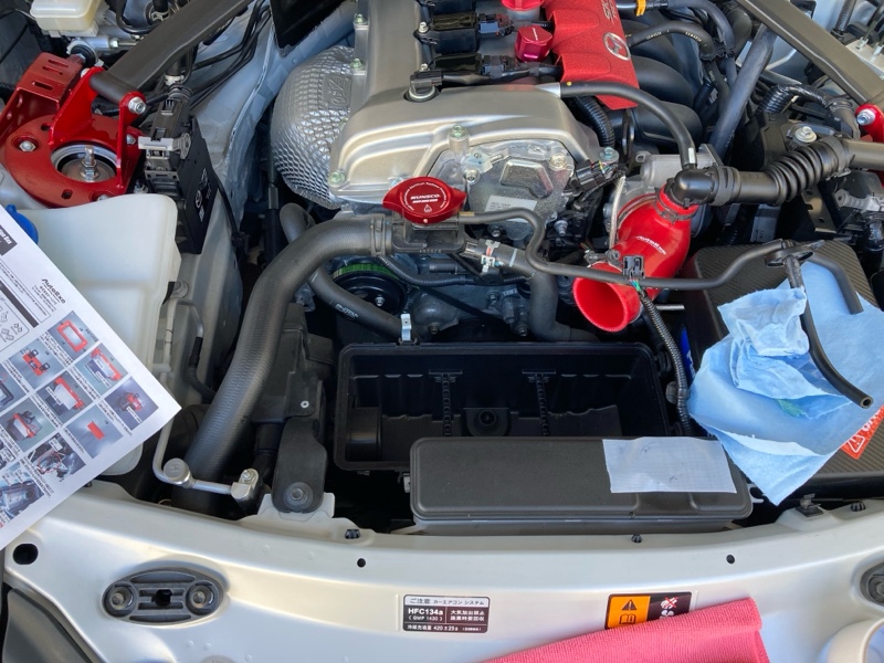 AutoExe スポーツインダクションボックス取り付け（マツダ