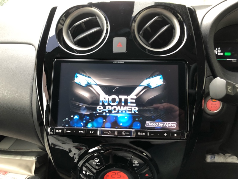 ALPINE ノート専用カーナビ のパーツレビュー | ノート e-POWER(JJ太郎