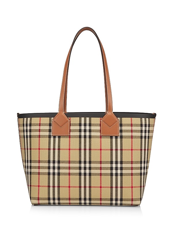 Burberry Small London Check Tote Bag | Saks Fifth Avenue
