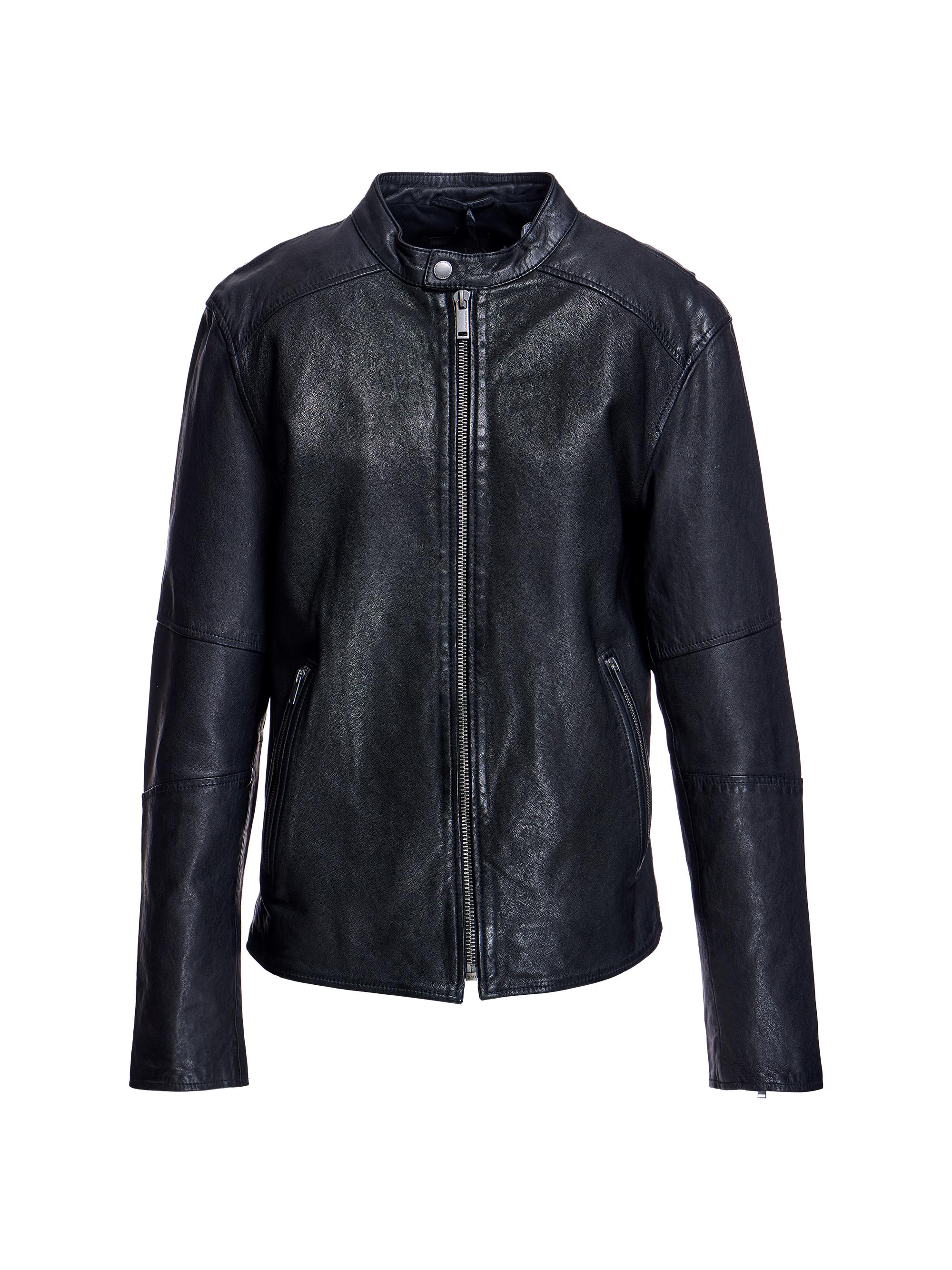 Andrew Marc Corbio Leather Racer Jacket | Saks Fifth Avenue
