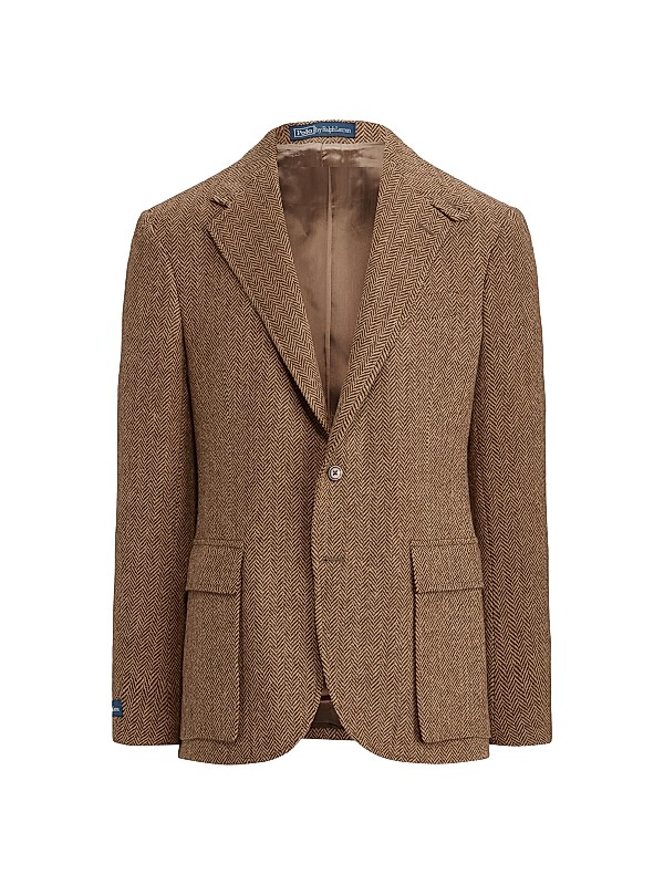 Polo Ralph Lauren RL67 Herringbone Wool Two-Button Sport Coat