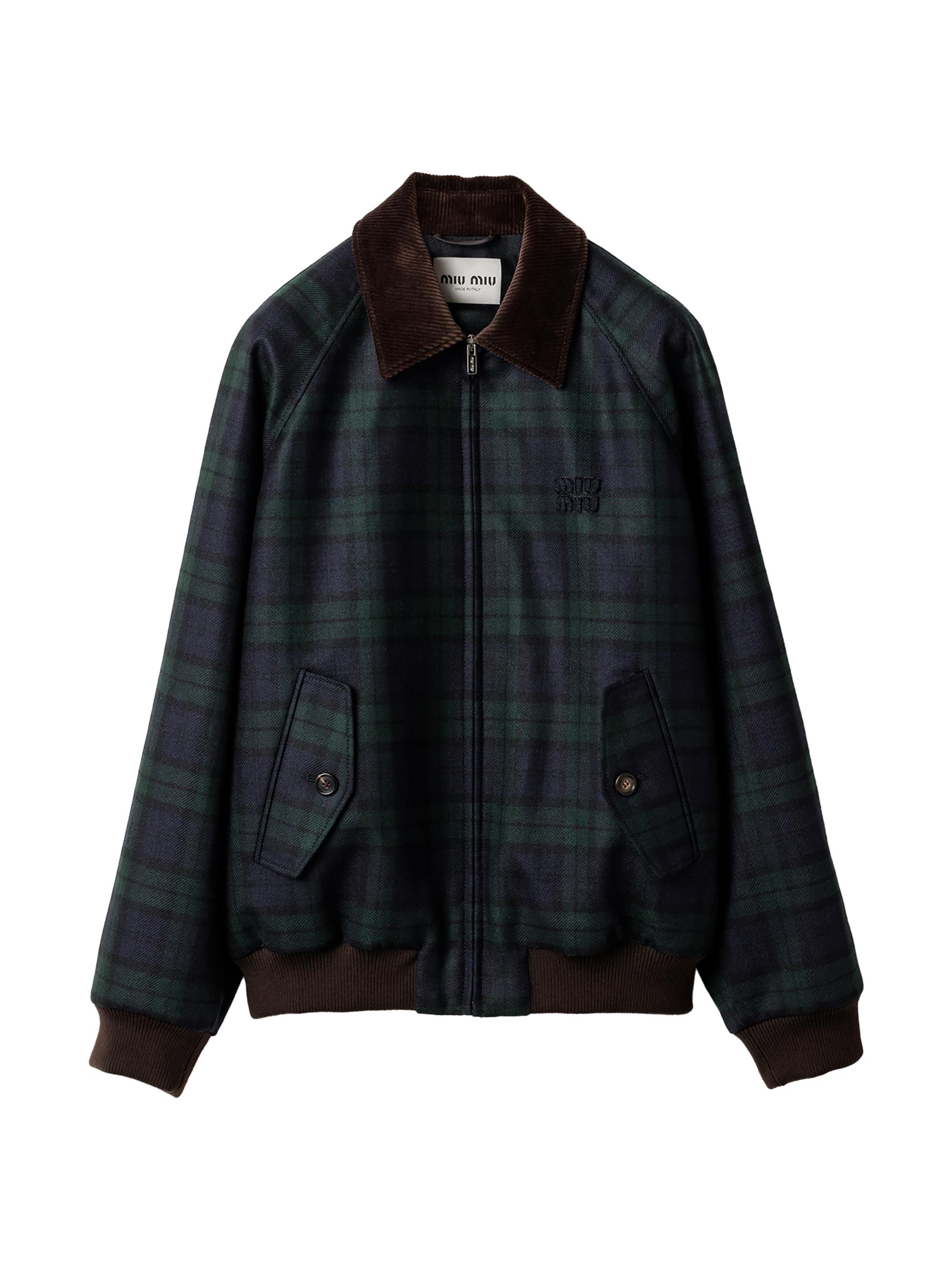 Miu Miu Velour Blouson Zipper Jacket | Saks Fifth Avenue