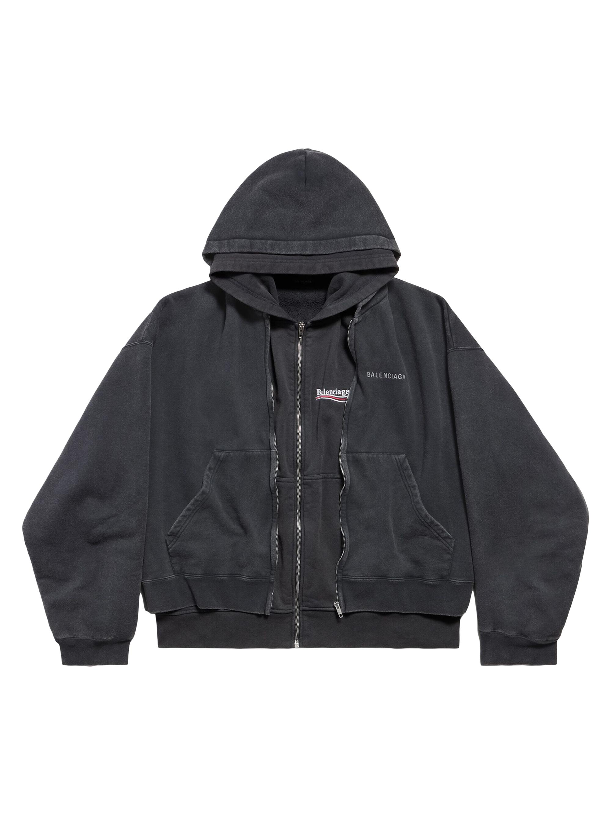 Balenciaga Mirror Balenciaga Zip-up Hoodie Small Fit | Saks Fifth