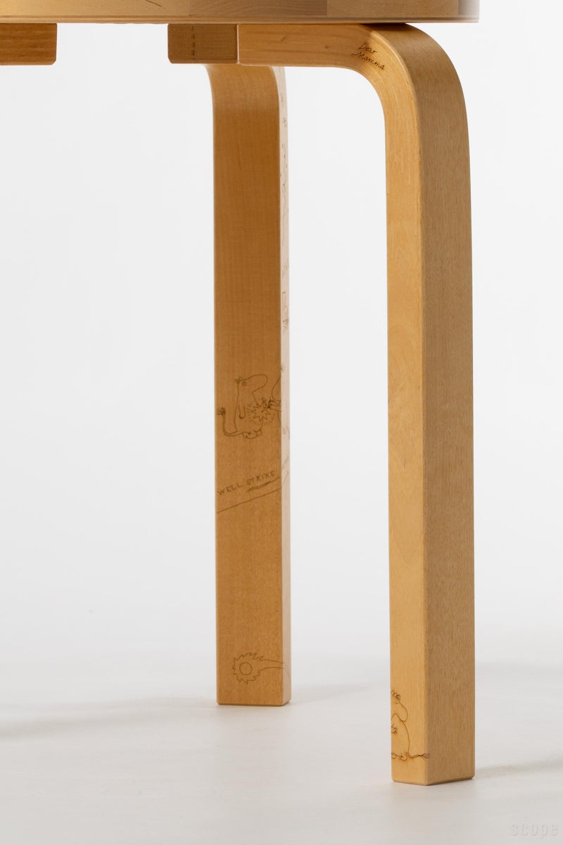 Artek + Moomin (アルテック＋ムーミン) Stool 60 Celebration | Artek