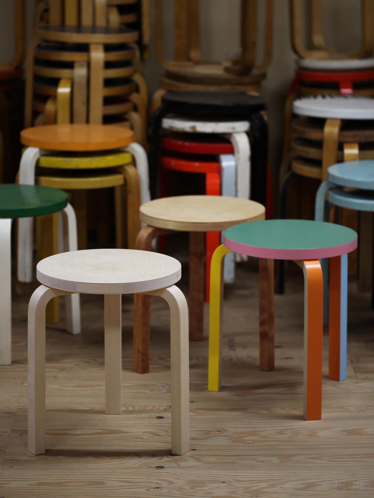 アルテック artek stool60 無着色（訳あり） STOOL 60(スツール 60) / Artek(アルテック)[写真と口コミ]