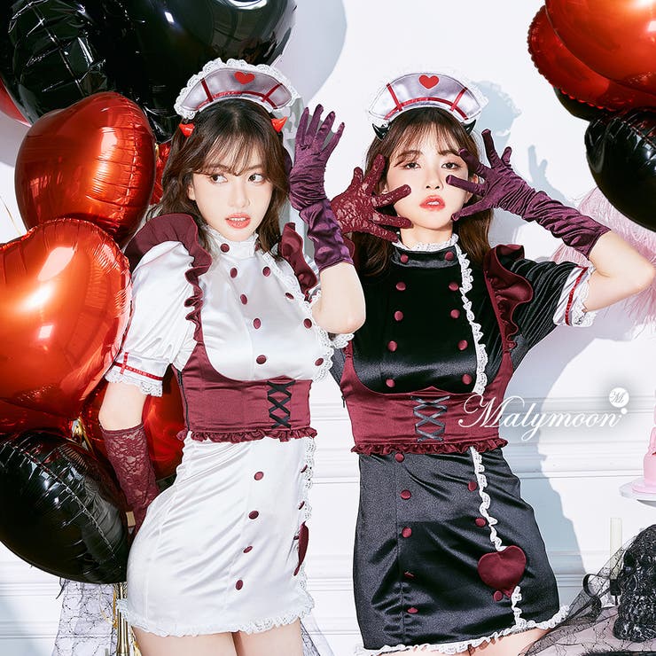 サキュバスルージュナース《ハロウィンコスプレ9点セット》【Malymoon