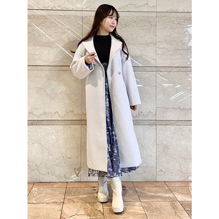 ショールカラーロングコート[品番：MKSW0052383]｜MERCURYDUO