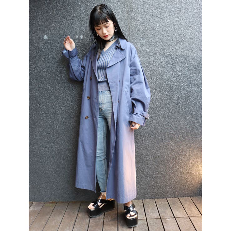 レースプリーツトレンチコート[品番：MKSW0027021]｜MURUA（ムルーア