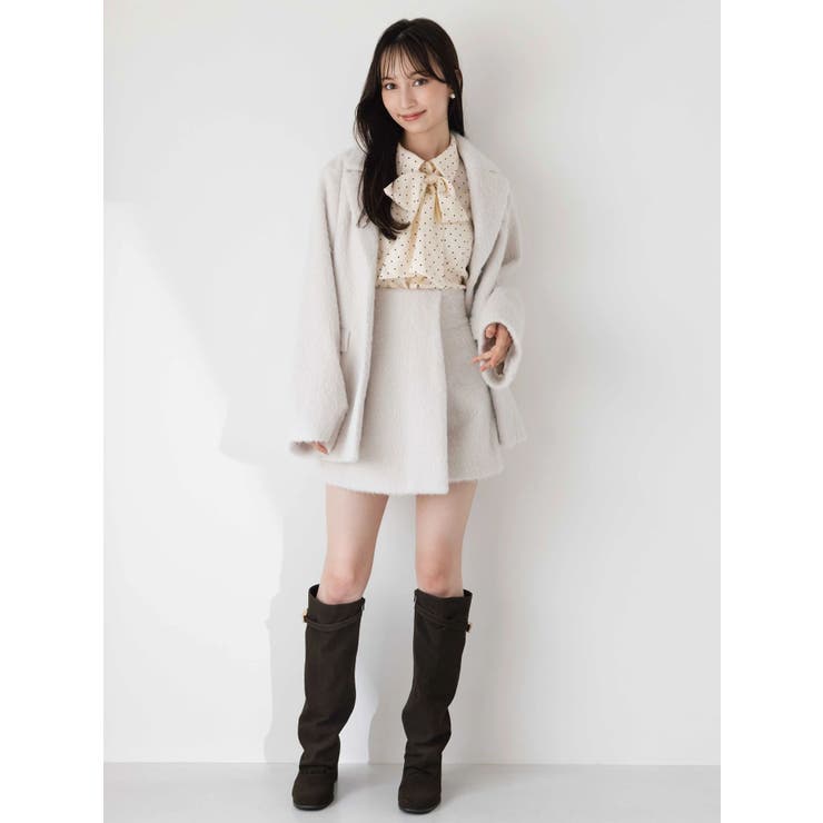 シャギーテーラージャケット[品番：MKSW0067576]｜dazzlin（ダズリン