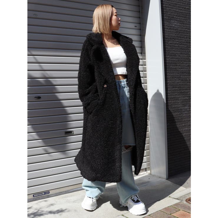 ボアロングコート[品番：MKSW0048496]｜EVRIS（エブリス）のレディース