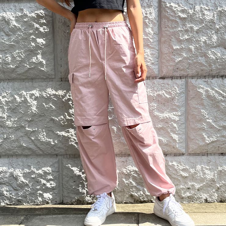 膝ドットボタンアウトカーゴパンツ[品番：MJNW0002189]｜me Jane（ミー