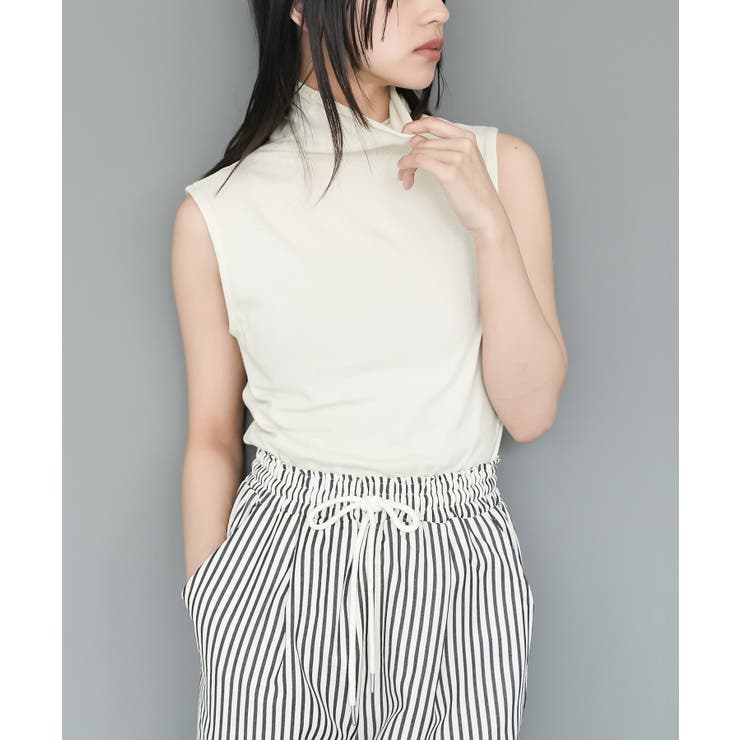 UVカット タートルネック ノースリーブ[品番：MADW0002351]｜mili an