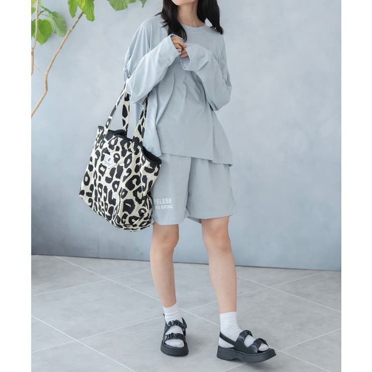 ロンT ショートパンツ 上下セット セットアップ[品番：NELW0002000