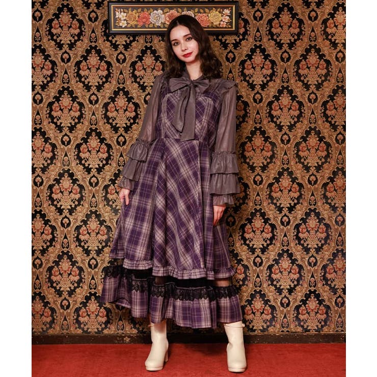 タータンチェックジャンスカ[品番：IGAW0005500]｜axes femme