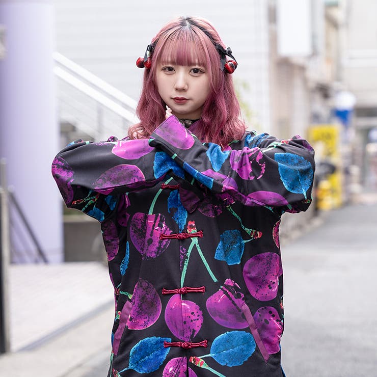 チェリーチャイナジャケット チャイナ パンク[品番：ACDW0002266