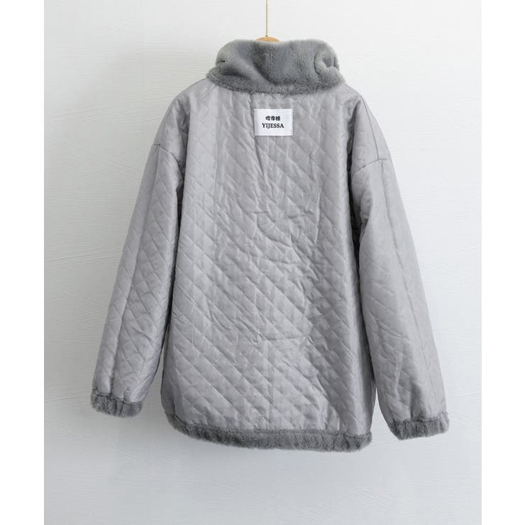 スタンドカラーボアジャケット レディース[品番：AGCW0005947