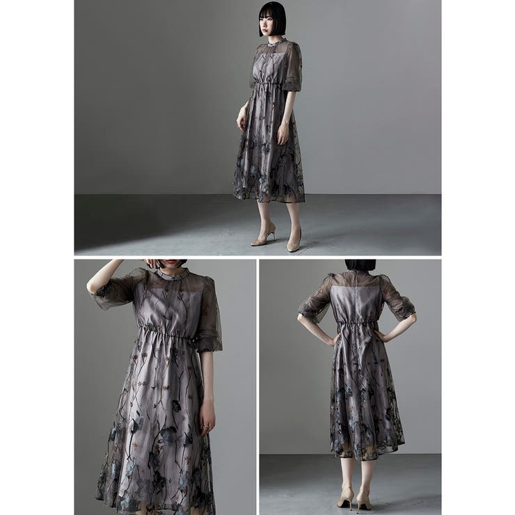 etoll エトル 刺繍レースワンピース[品番：FT000008062]｜Fashion