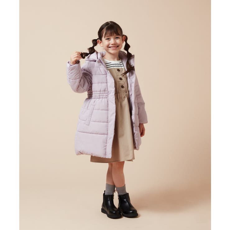 160]フィット＆フレア中綿ロングコート[品番：ITKW0019106]｜a.v.v