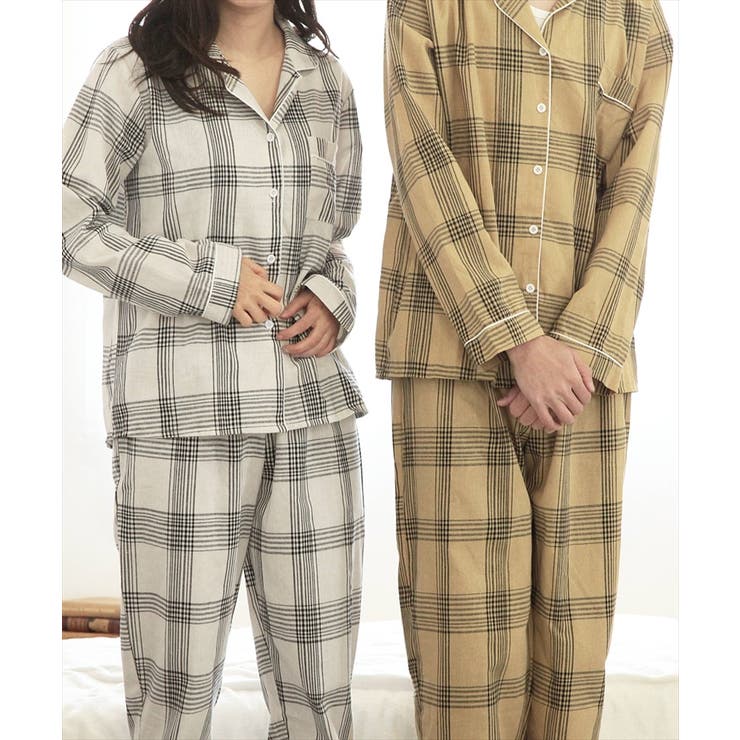 LASOA】チェック柄ルームウェアセットアップ/L00029[品番：BA000005702