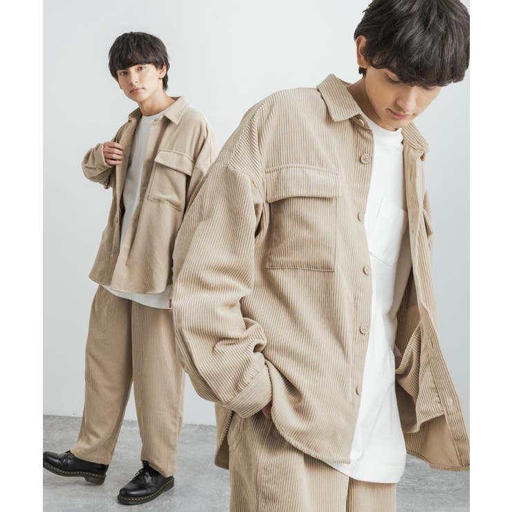コーデュロイセットアップ CPOシャツ メンズ[品番：OE000006851