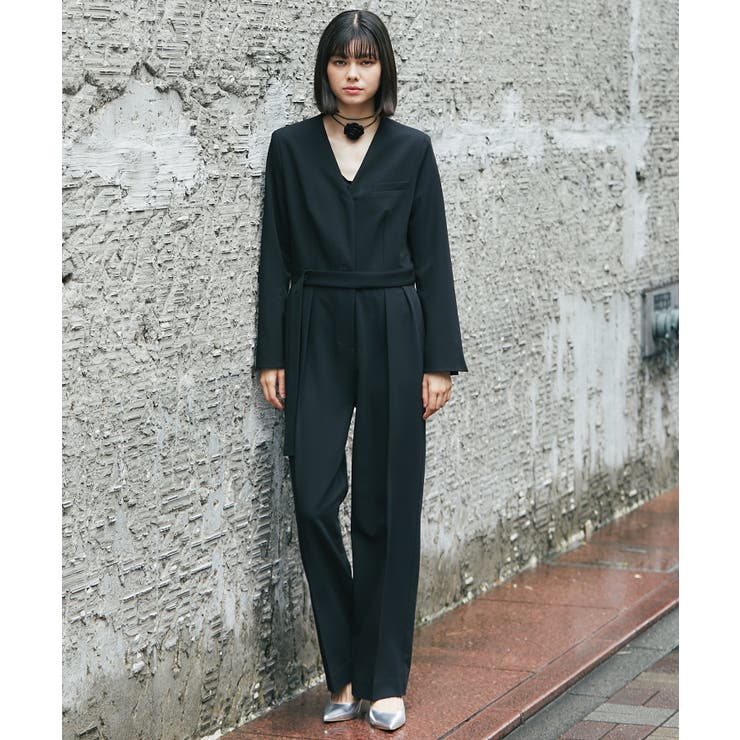 長袖オールインワンパンツドレス [品番：JITW0000059]｜SMILE ORCHID