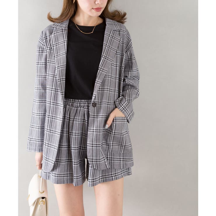 グレンチェックセットアップ[品番：SPRW0008597]｜SpRay（スプレイ）の