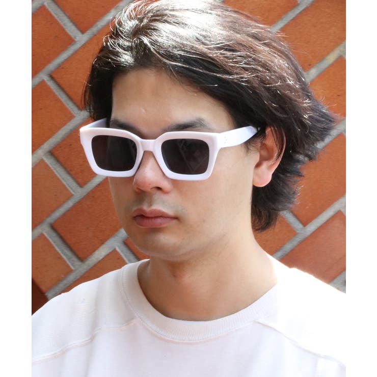 ビッグスクエア サングラス メンズ 黒ぶち眼鏡 [品番：EH000006136]｜8