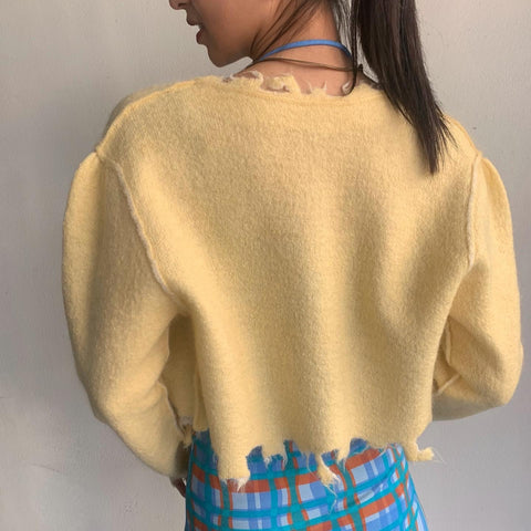 PERVERZE】Mohair & Wool Damaged Knit Cardigan – ONENESS ONLINE STORE