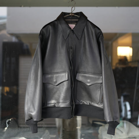 NICENESS OILED CALF LEATHER A2 JACKET ”RUSSEL