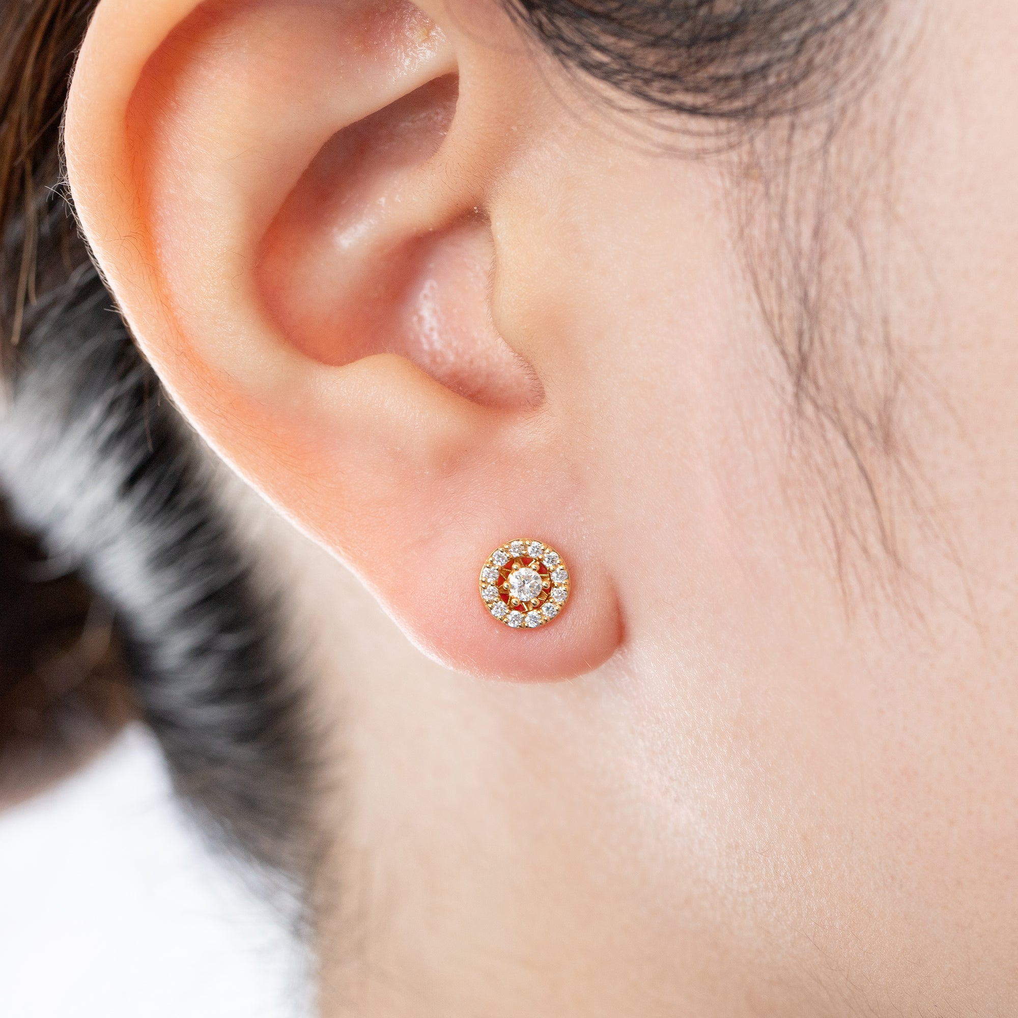 K18/Pt「オルシア」ピアスチャーム(片耳用)｜【オレフィーチェ】Orefice