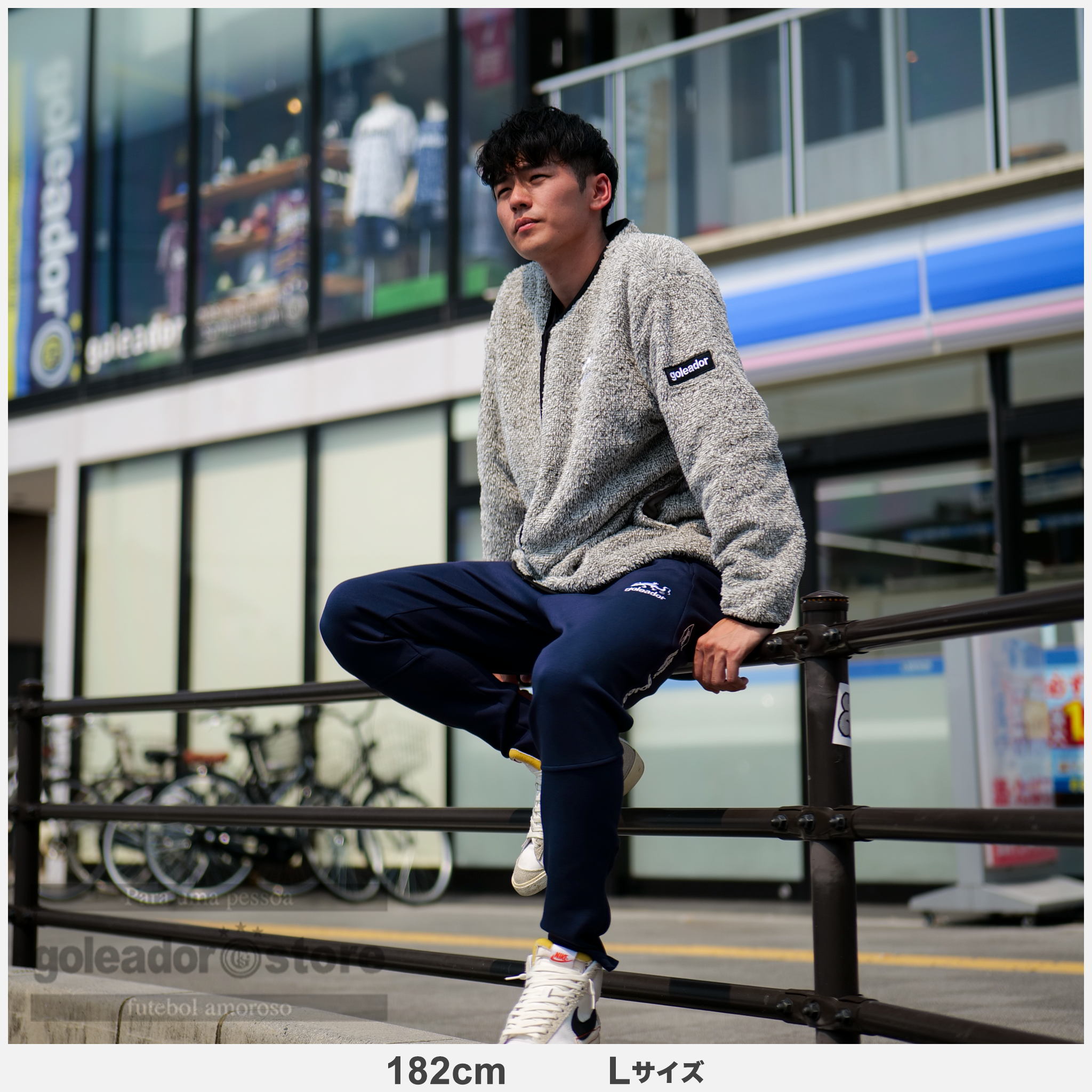 ゴレアドール公式】goleador Light Sweat / Mixボア ノーカラー ZIP