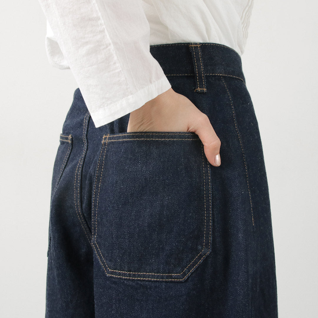 mizuiro ind（ミズイロインド） ハイウェスト ワイドデニム｜ROCOCO