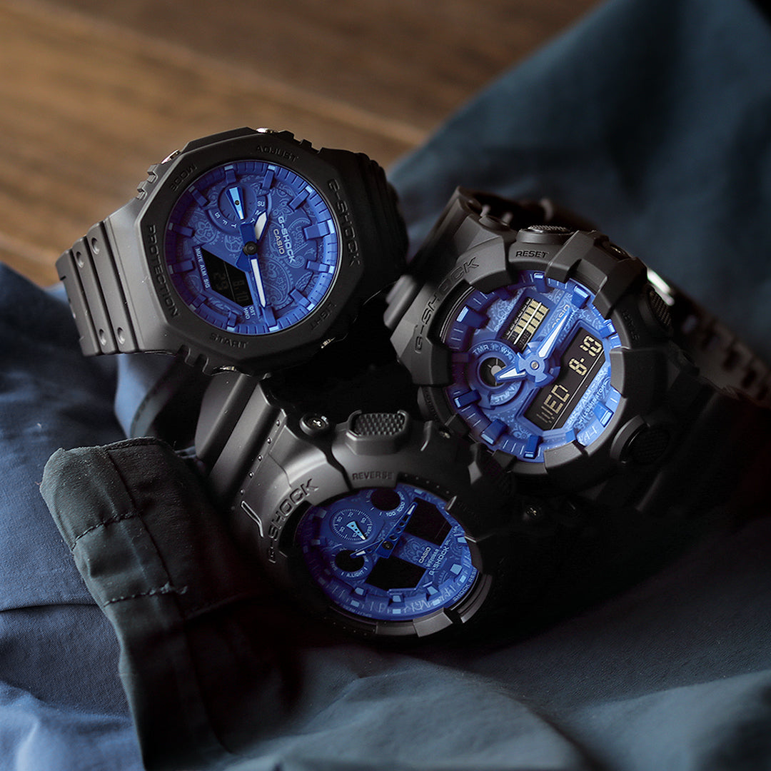 タフネスを追求し進化を続けるG-SHOCKから、ペイズリー柄をあしらった