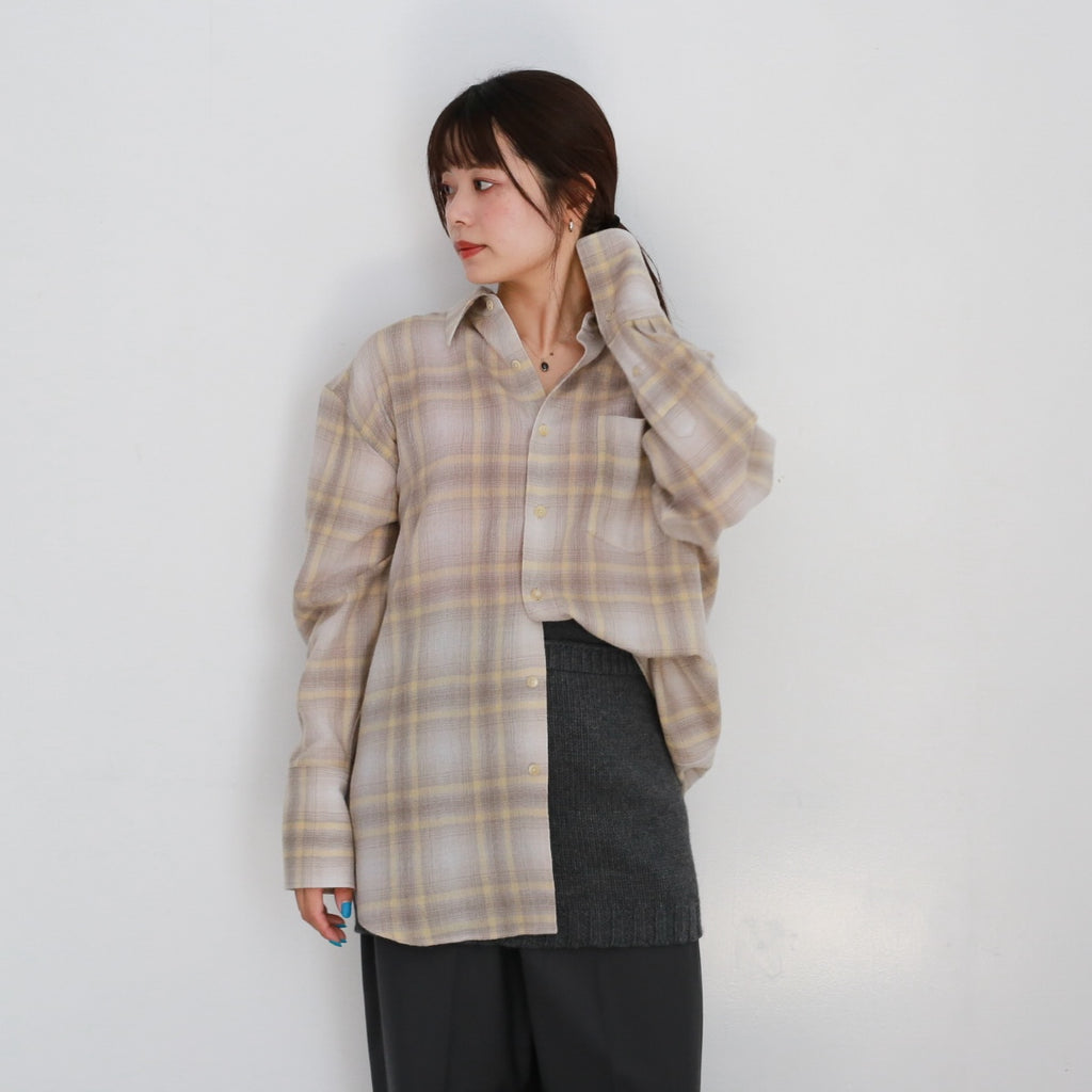 AURALEE AIRY WOOL CHECK SHIRT – Chum!