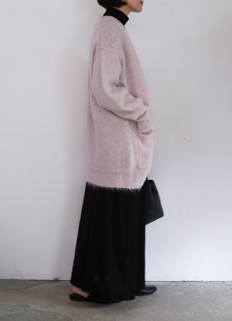 AURALEE BRUSHED SUPER KID MOHAIR KNIT LONG CARDIGAN – Chum!