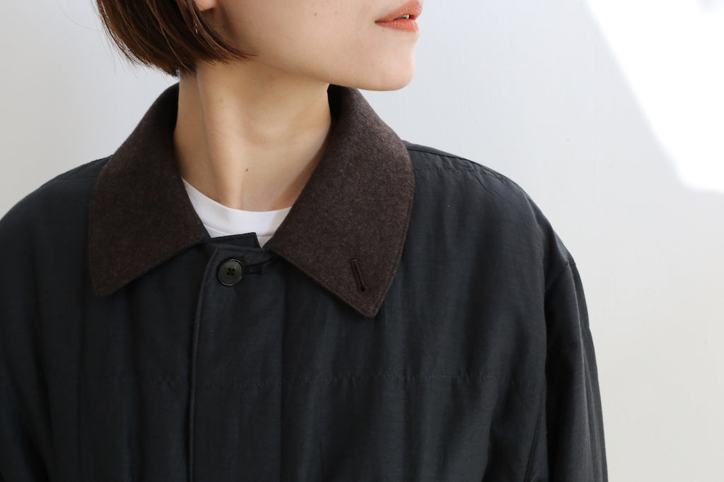 AURALEE QUILTED LIGHT SILK COTTON COAT – Chum!